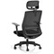 Ventra Mesh Task Chair, Black, Headrest