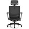 Ventra Mesh Task Chair, Black, Headrest