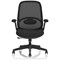 Crew 2 Task Operator Mesh Back Chair, Folding Arms, Black