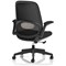 Crew 2 Task Operator Mesh Back Chair, Folding Arms, Black