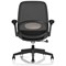 Crew 2 Task Operator Mesh Back Chair, Folding Arms, Black