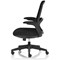 Crew 2 Task Operator Mesh Back Chair, Folding Arms, Black
