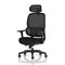 Rowan Mesh Back Chair With Headrest, Adjustable Arms, Black