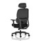 Rowan Mesh Back Chair With Headrest, Adjustable Arms, Black