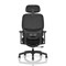 Rowan Mesh Back Chair With Headrest, Adjustable Arms, Black