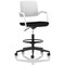 Cosmo Hi Rise Chair White Frame Black Seat