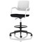 Cosmo Hi Rise Chair White Frame Black Seat