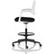 Cosmo Hi Rise Chair White Frame Black Seat