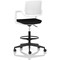 Cosmo Hi Rise Chair White Frame Black Seat