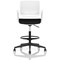 Cosmo Hi Rise Chair White Frame Black Seat