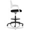 Cosmo Hi Rise Chair White Frame Black Seat