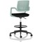 Cosmo Hi Rise Chair Green Frame Black Seat