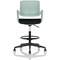 Cosmo Hi Rise Chair Green Frame Black Seat