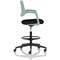 Cosmo Hi Rise Chair Green Frame Black Seat