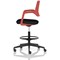 Cosmo Hi Rise Chair Red Frame Black Seat