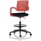 Cosmo Hi Rise Chair Red Frame Black Seat