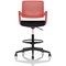 Cosmo Hi Rise Chair Red Frame Black Seat