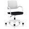 Cosmo Task Operator Chair, White Frame, Black