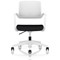 Cosmo Task Operator Chair, White Frame, Black