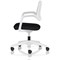 Cosmo Task Operator Chair, White Frame, Black