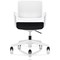Cosmo Task Operator Chair, White Frame, Black