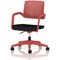 Cosmo Task Operator Chair, Red Frame, Black