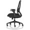 Prism Mesh Back Chair, Height Adjustable Arms, Black
