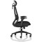 Prism Mesh Back Chair, Headrest, Height Adjustable Arms, Black