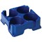 Blue 4 Mug Drinks Holder / Carrier - (Made from tough, 100% recyclable polypropylene)