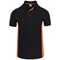 ORN Silverswift Polo Shirt, Unisex, Black/Orange, Small