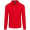 ORN Weaver Long Sleeved Polo Shirt, Unisex, Red, 4XL