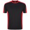 ORN Avocet Unisex Wicking T-Shirt, Black/Red, 2XL