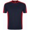 ORN Avocet Unisex Wicking T-Shirt, Navy Blue/Red, 3XL