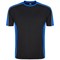 ORN Avocet Unisex Wicking T-Shirt, Black/Royal Blue, XS