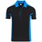ORN Avocet Polo Shirt, Unisex, Black/Reflex Blue, Medium