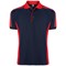 ORN Avocet Polo Shirt, Unisex, Navy Blue/Red, Small