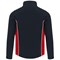 ORN Silverswift Softshell Jacket, Unisex, Navy Blue/Red, 4XL