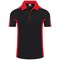ORN Avocet Wicking Polo Shirt, Unisex, Black/Red, Medium