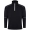 ORN Fireback Quarter Zip Sweatshirt, Unisex, Black, Large