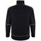 ORN Fireback Quarter Zip Sweatshirt, Unisex, Black, Large