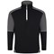 ORN Fireback Quarter Zip Sweatshirt, Unisex, Black/Graphite, Small