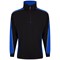 ORN Avocet Quarter Zip Sweatshirt, Unisex, Black/Royal Blue 4XL