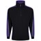 ORN Avocet Quarter Zip Sweatshirt, Unisex, Black/Purple, Small