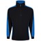 ORN Avocet Quarter Zip Sweatshirt, Unisex, Black/Reflex Blue, XS