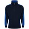 ORN Avocet Quarter Zip Sweatshirt, Unisex, Navy Blue/Royal Blue XS