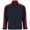 ORN Avocet Softshell Jacket, Unisex, Navy Blue/Red, Small