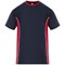 ORN Silverswift Unisex T-Shirt, Navy Blue/Red, Small