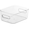 SmartStore Compact Small Storage Box, 1.5 Litres, Clear