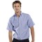 Beeswift Oxford Shirt, Short Sleeve, Blue, 19.5