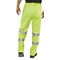 Beeswift Poly Cotton En471 Trousers, Saturn Yellow, 28S